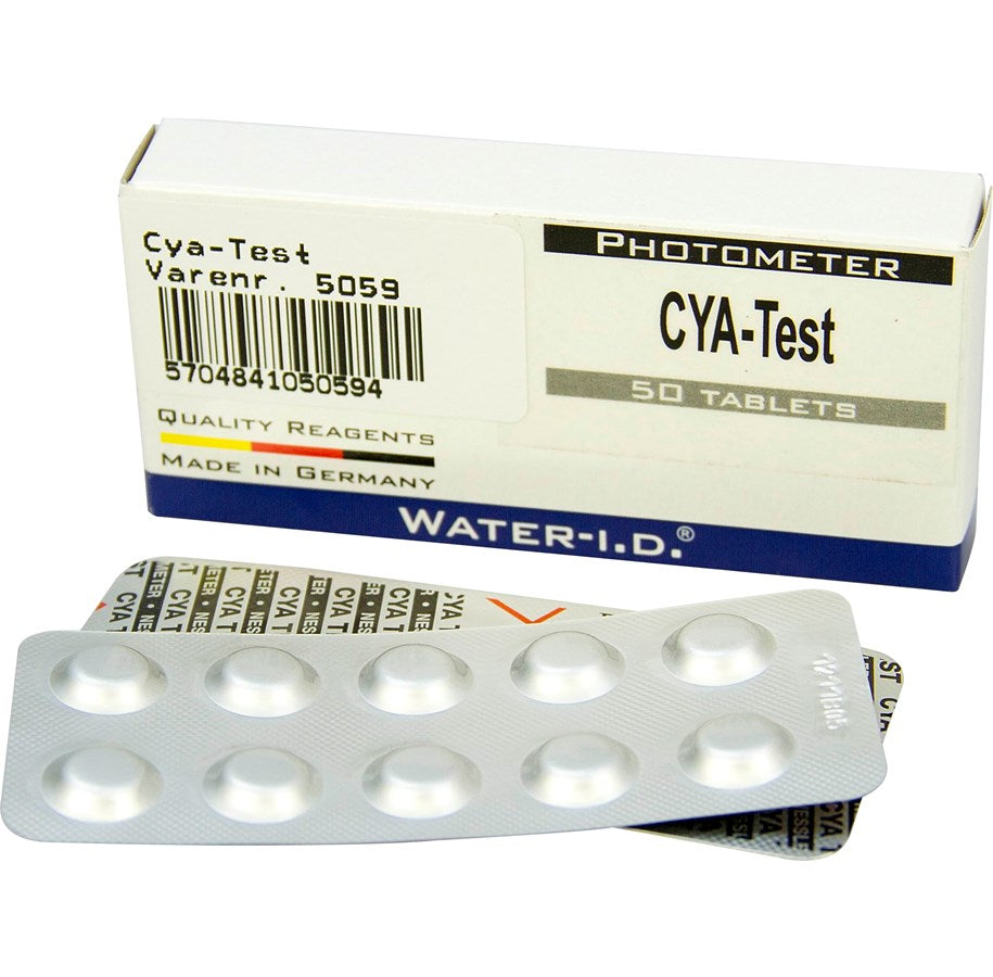 Testtabletter CYA till Poollab