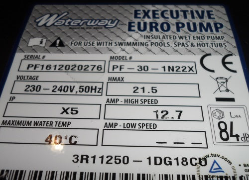 Waterway Massagepump 3HP1SP In.Link – artikel 916