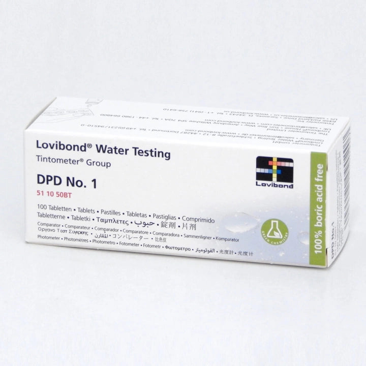 Testtablett fritt klor DPD1, 10 tabletter
