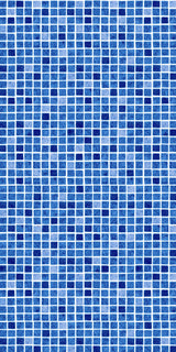 Liner Mosaik Blå ( Cyrus Blue ) - Fabrikssvetsad