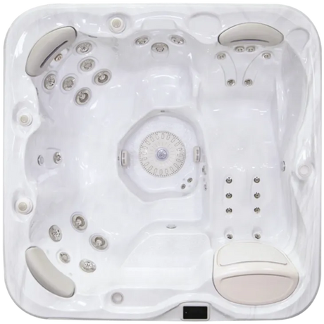 Hydropool Signature Self-Cleaning 579 – insida och sittplatser sedda ovanifrån