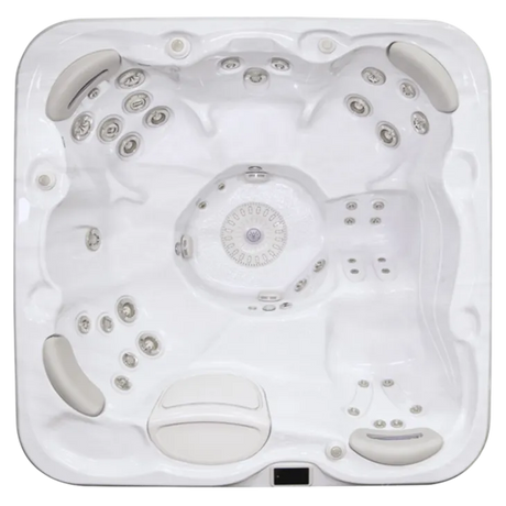 Hydropool Signature Self-Cleaning 655 – insida och sittplatser sedda ovanifrån