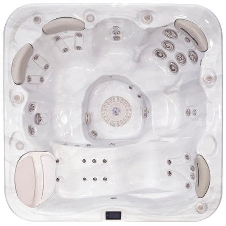 Hydropool Signature Self-Cleaning 679 – insida och sittplatser sedda ovanifrån