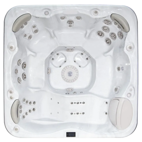 Hydropool Signature Self-Cleaning 779 – insida och sittplatser sedda ovanifrån