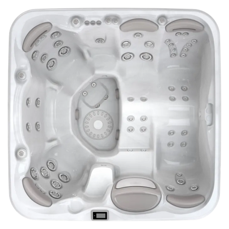 Hydropool Signature Self-Cleaning 799 - Honeymooner – insida och sittplatser sedda ovanifrån