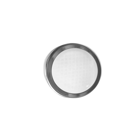 Light Housing 2 tum – Milky vit / Stainless Steel – artikel 1164